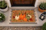 Fall Pumpkin Doormat, Autumn Door Mat, Harvest Welcome Mat, Thanksgiving Doormat - Image 4