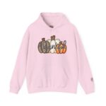 Thankful Pumpkin Trio Hoodie  Fall Thanksgiving Hoodie - Image 4