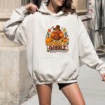 Gobble Till You Wobble Sweatshirt, Funny Turkey Hoodie, Thanksgiving Long Sleeve - Image 5