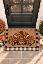 Thanksgiving Doormat with Turkey Design | Fall Decor - Image 3