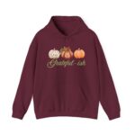 Funny sarcastic Grateful-ish Pumpkin Trio Hoodie  Fall Thanksgiving autumn Hoodie - Image 2